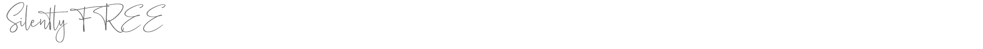 Sample characters Silently Font